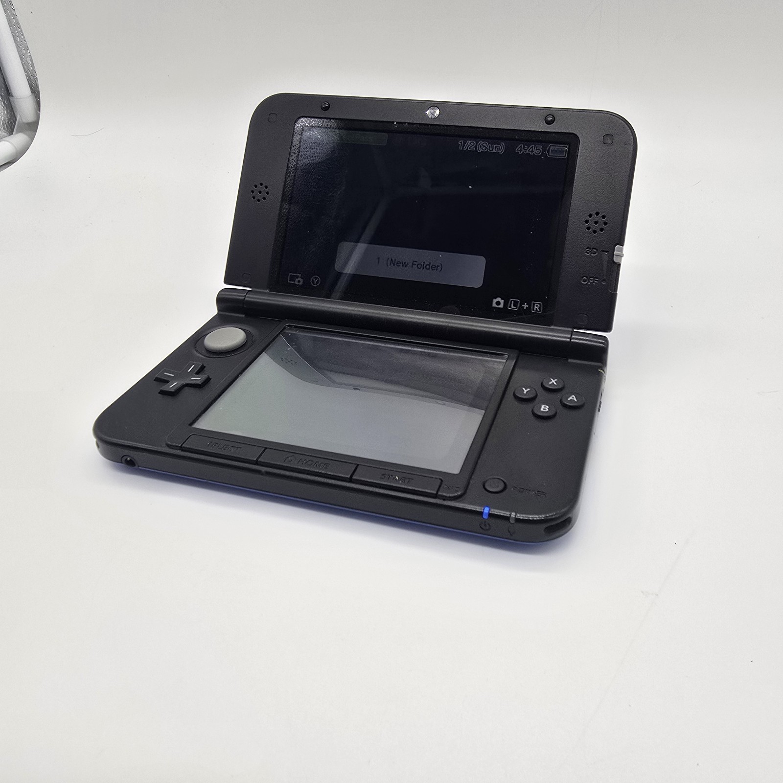 Nintendo 3DS XL Blue Handheld Console w/ Charger Stylus Tested Working