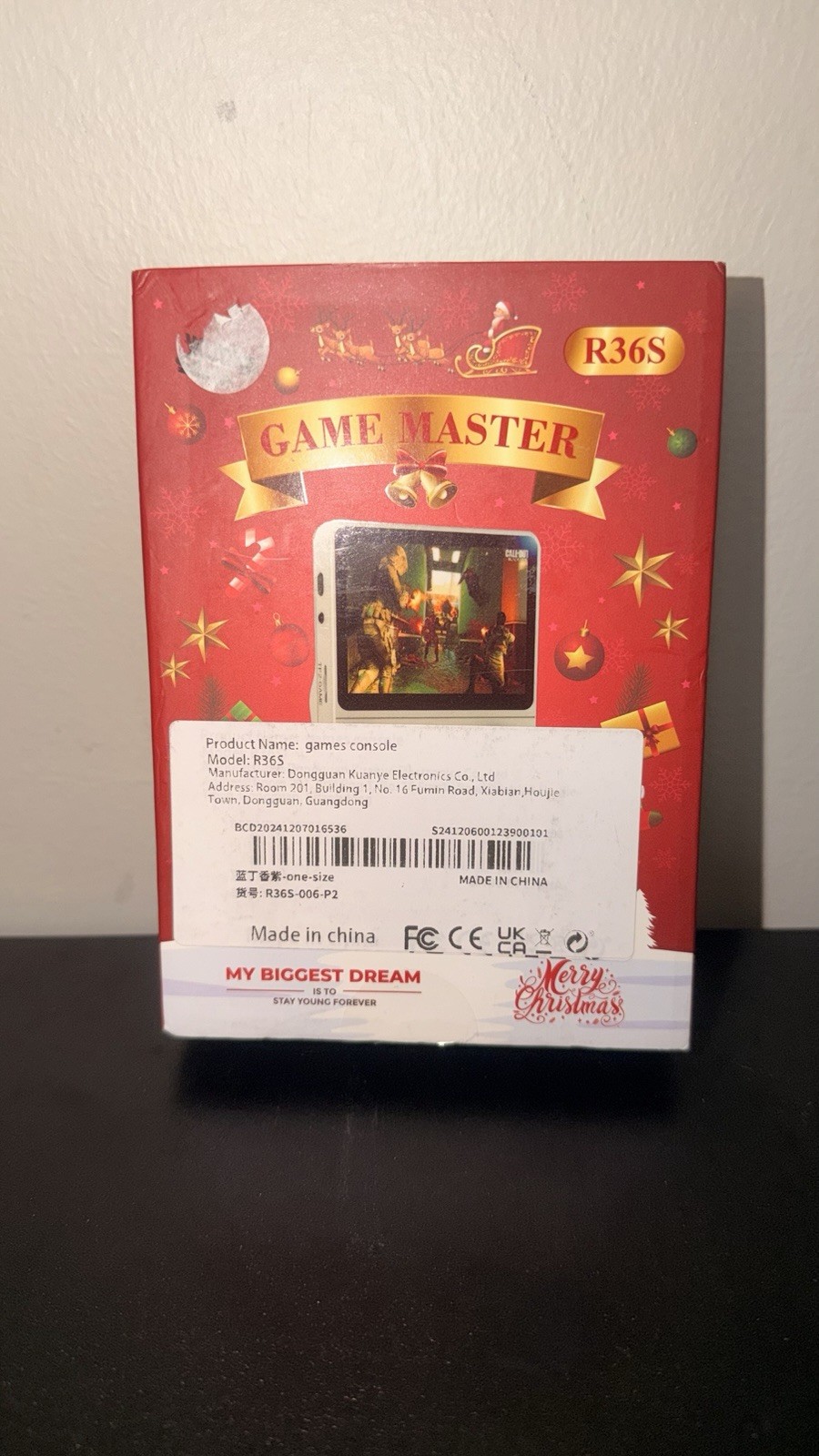 R36S Game Master Handheld Console 3.5″ IPS 64GB Purple