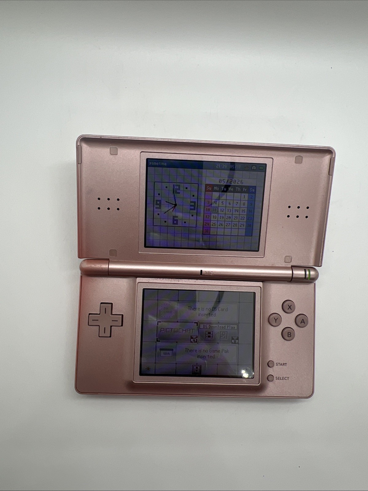 Nintendo DS Lite Pink Metallic Rose Handheld Console Model USG-001. FAST SHIP