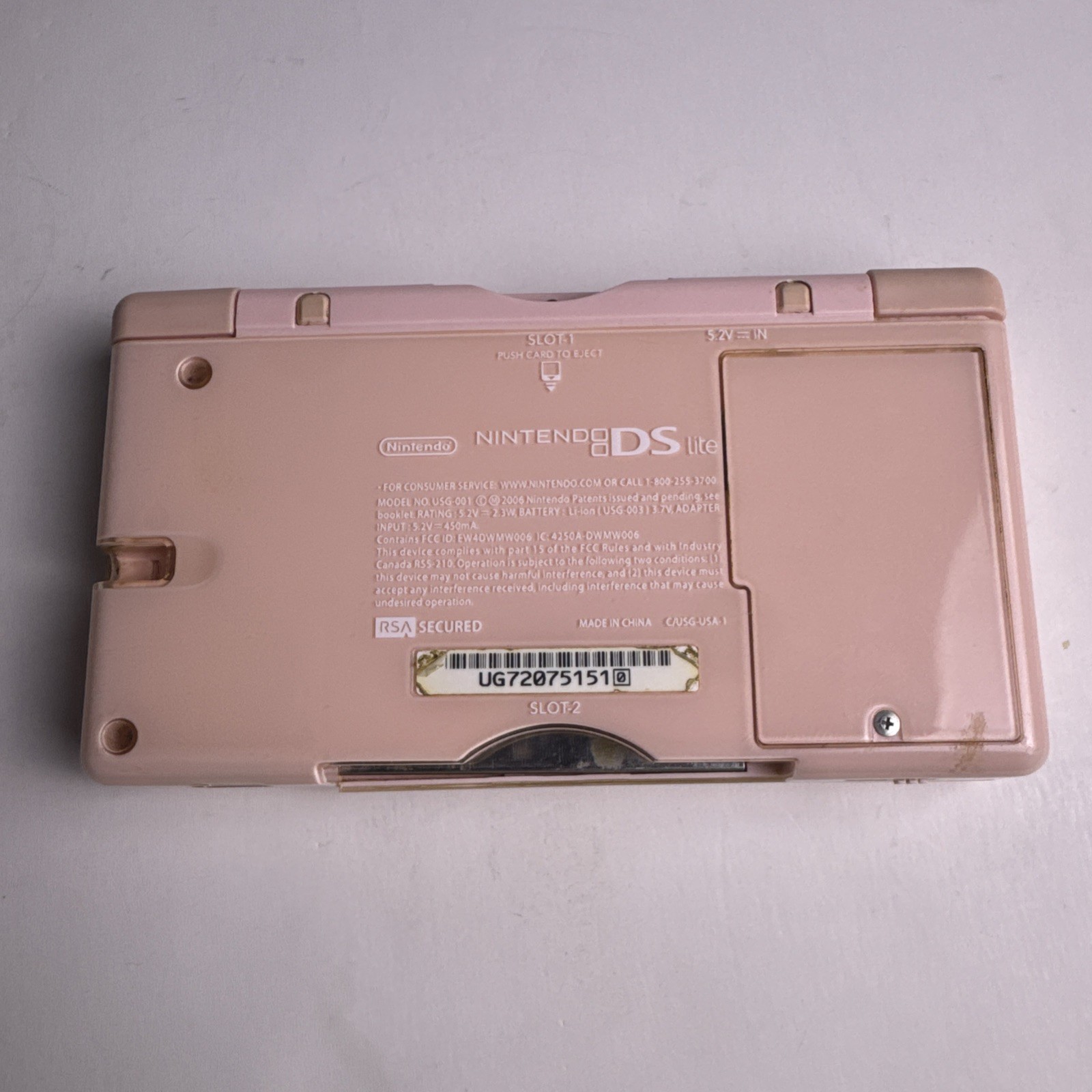 Nintendo DS Lite Tested Working No Charger No Games included Pink See pictures￼