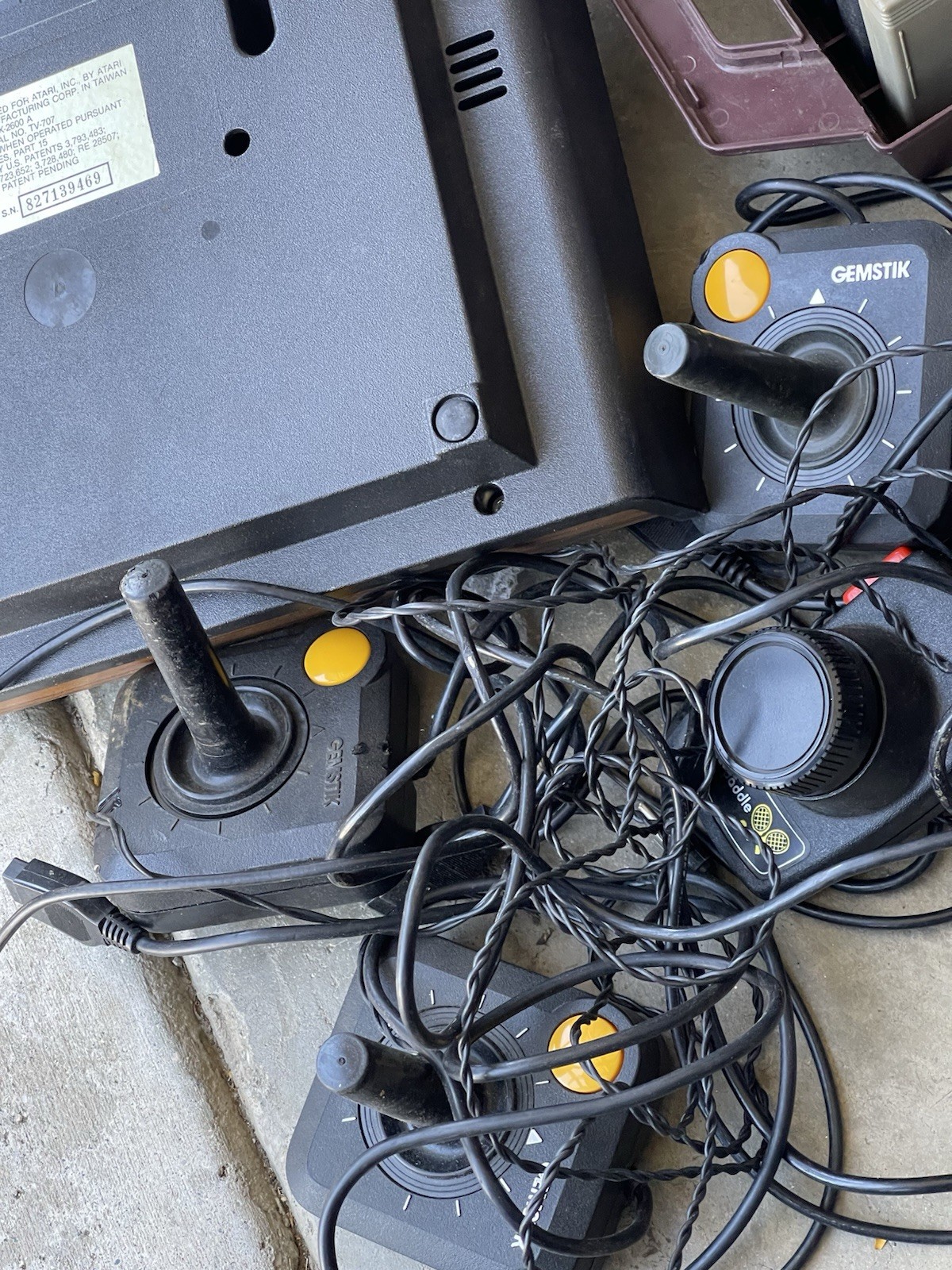 Atari 2600 Console With Games And Controllers