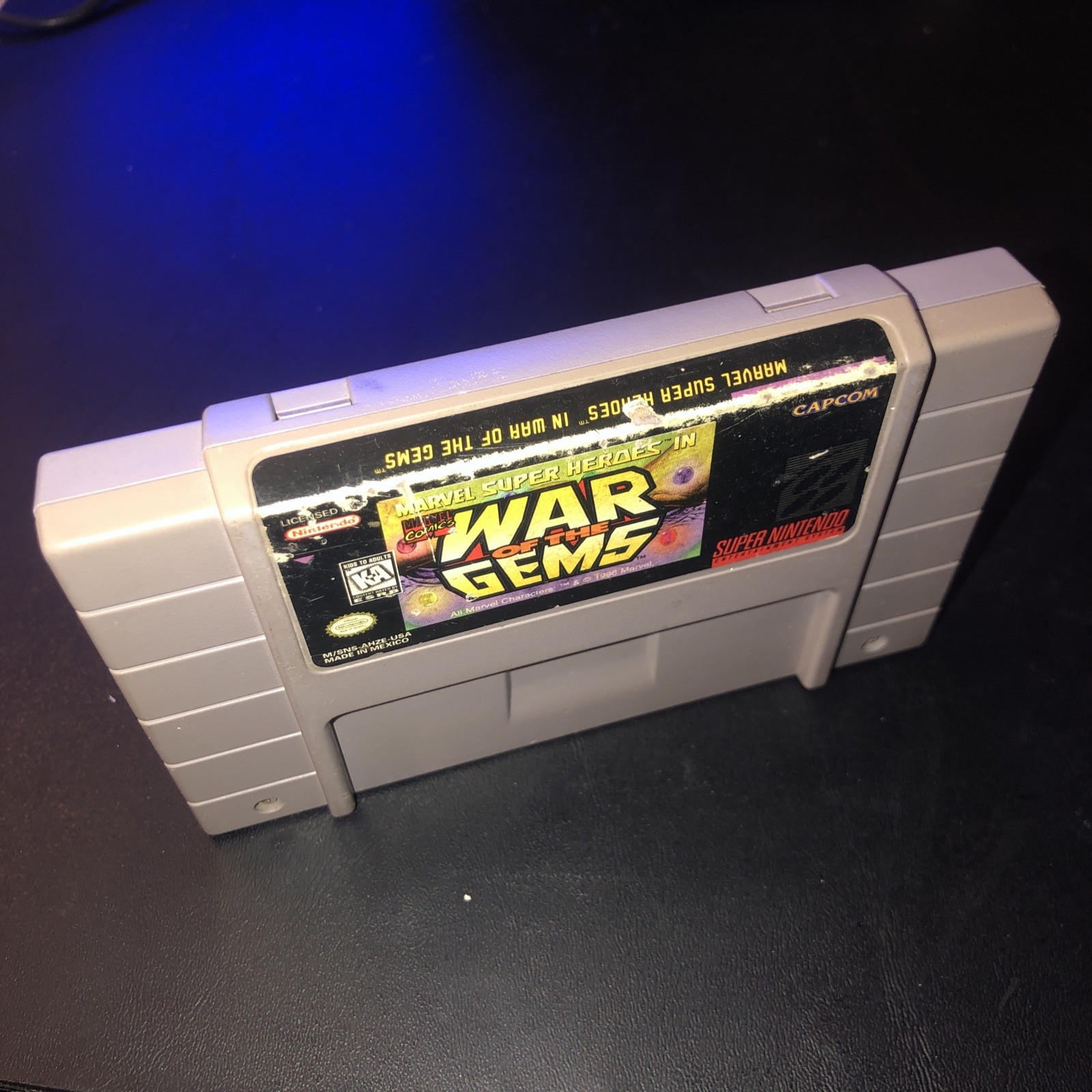 Marvel Super Heroes In: War of The Gems (Super Nintendo, SNES, 1996) AUTHENTIC