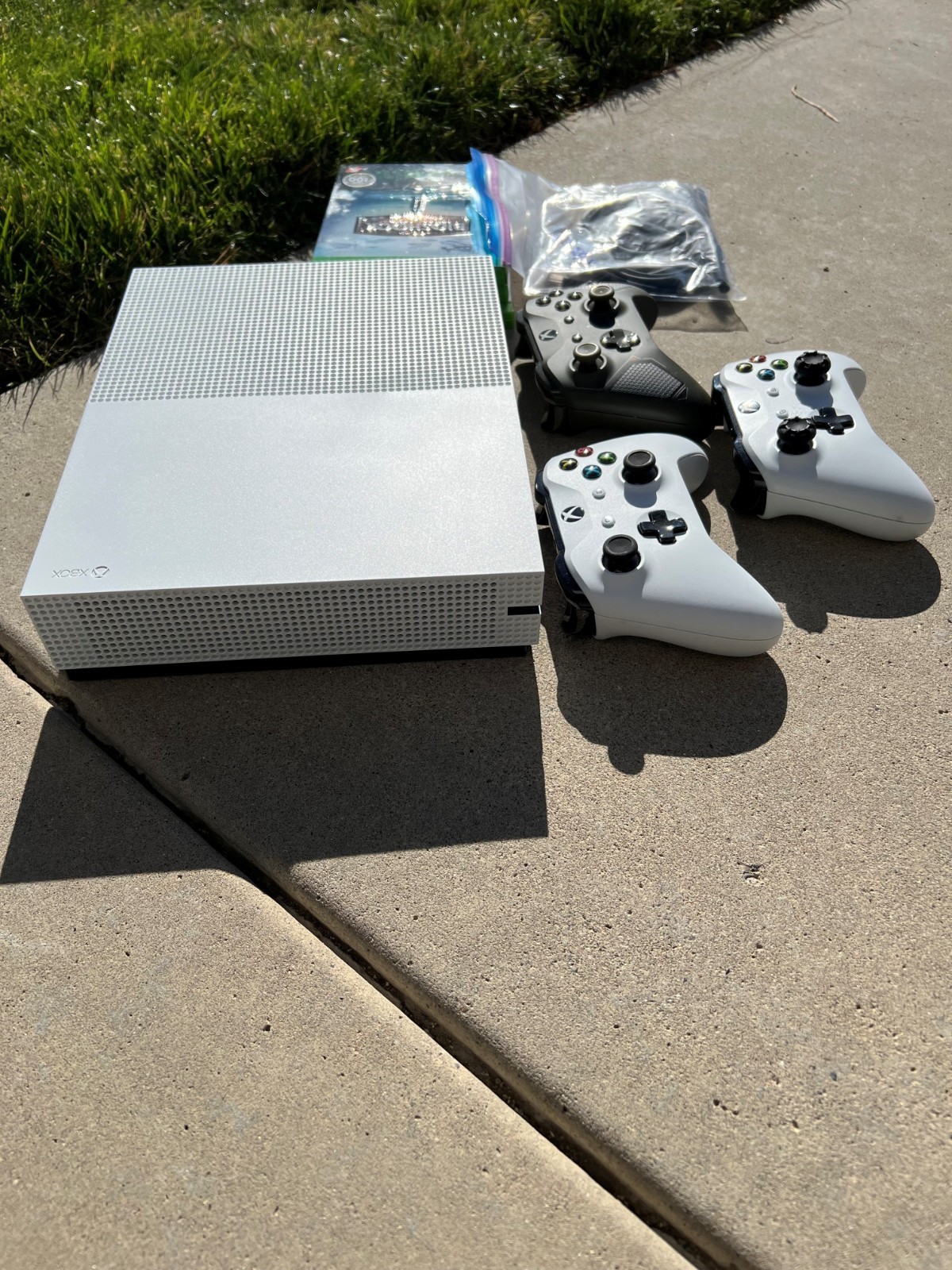 Microsoft Xbox One S Bundle 500GB Game Console – With 3 Controllers 3 Games