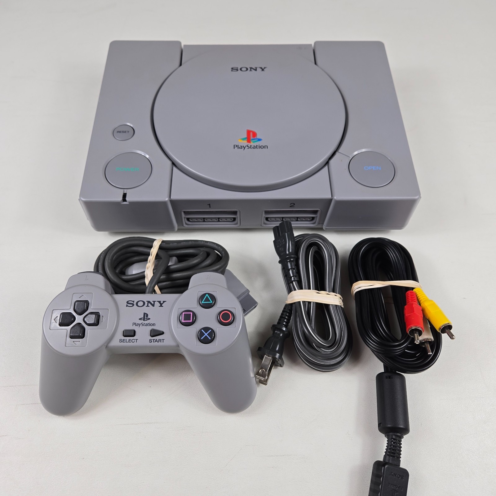 Sony PlayStation 1 Console PS1 SCPH-5501 w/ Controller Complete Tested Excellent