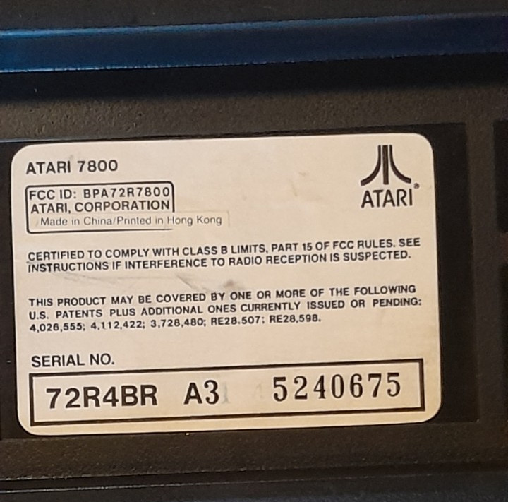 Atari 7800 Pro System Console-Untested