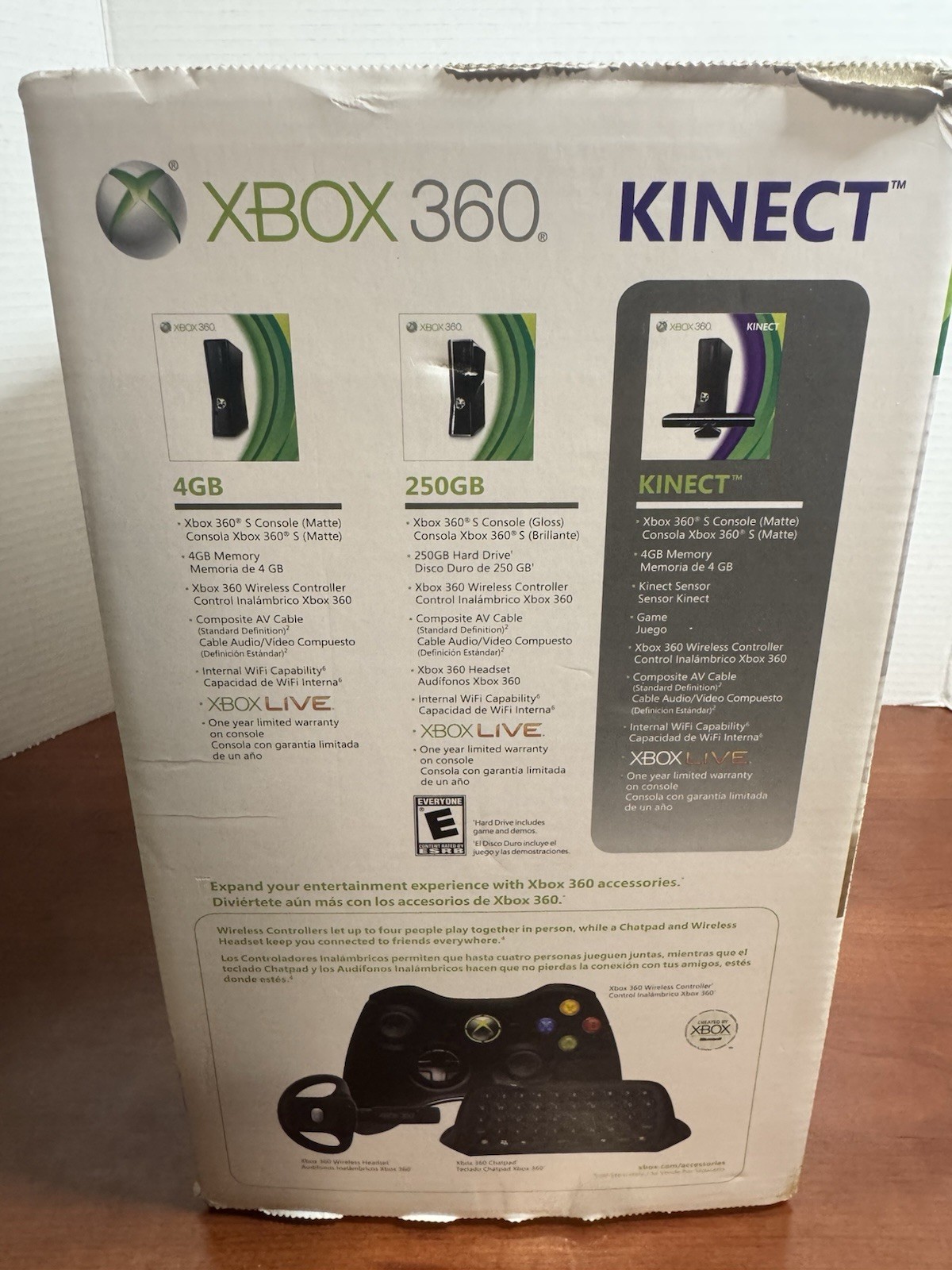 Xbox 360 Slim Kinect Bundle With 5 Games