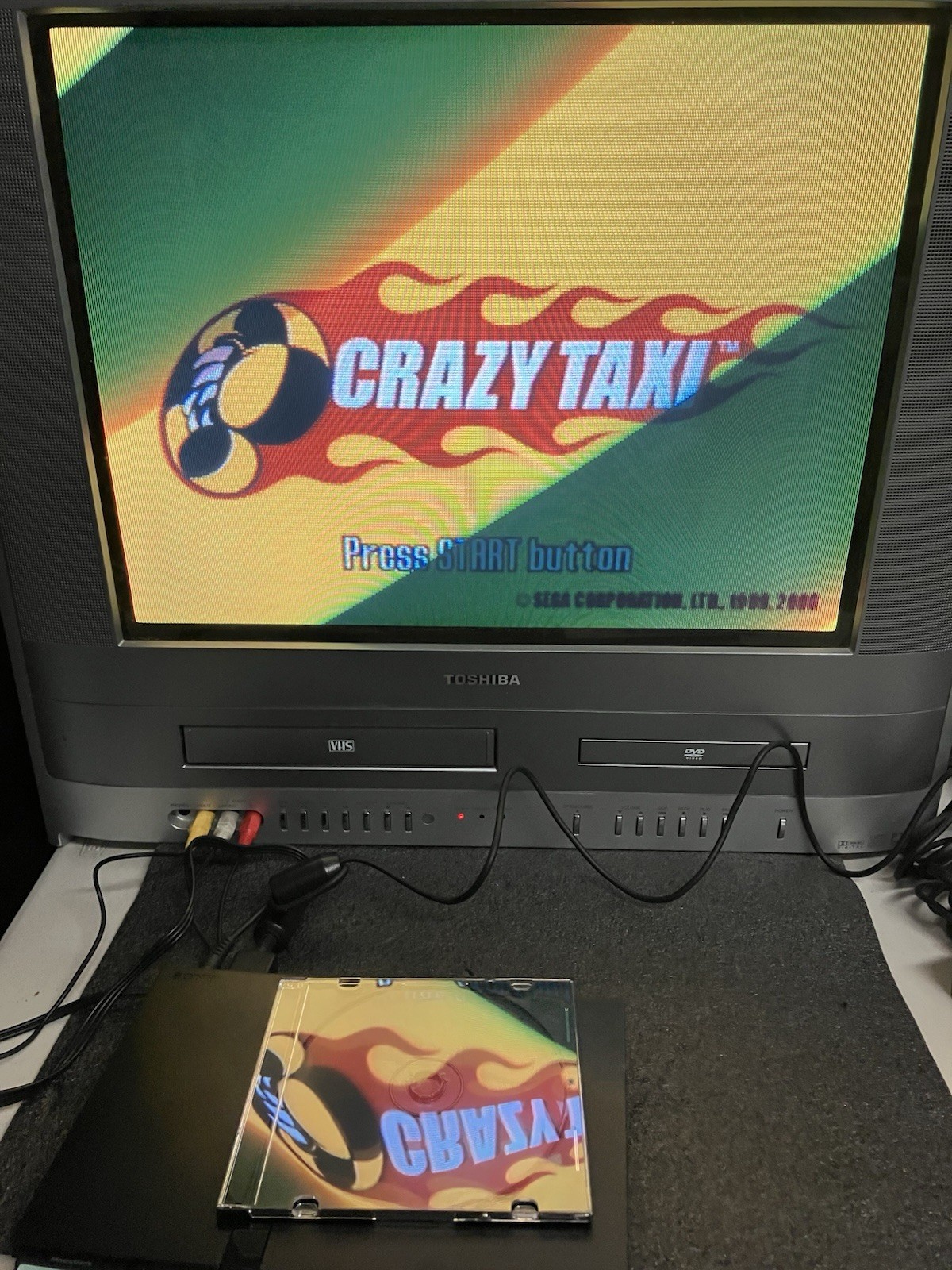 Sony PlayStation 2 PS2 Slim Console SCPH-77001 25 Games GTA 3 Crazy Taxi Tekken