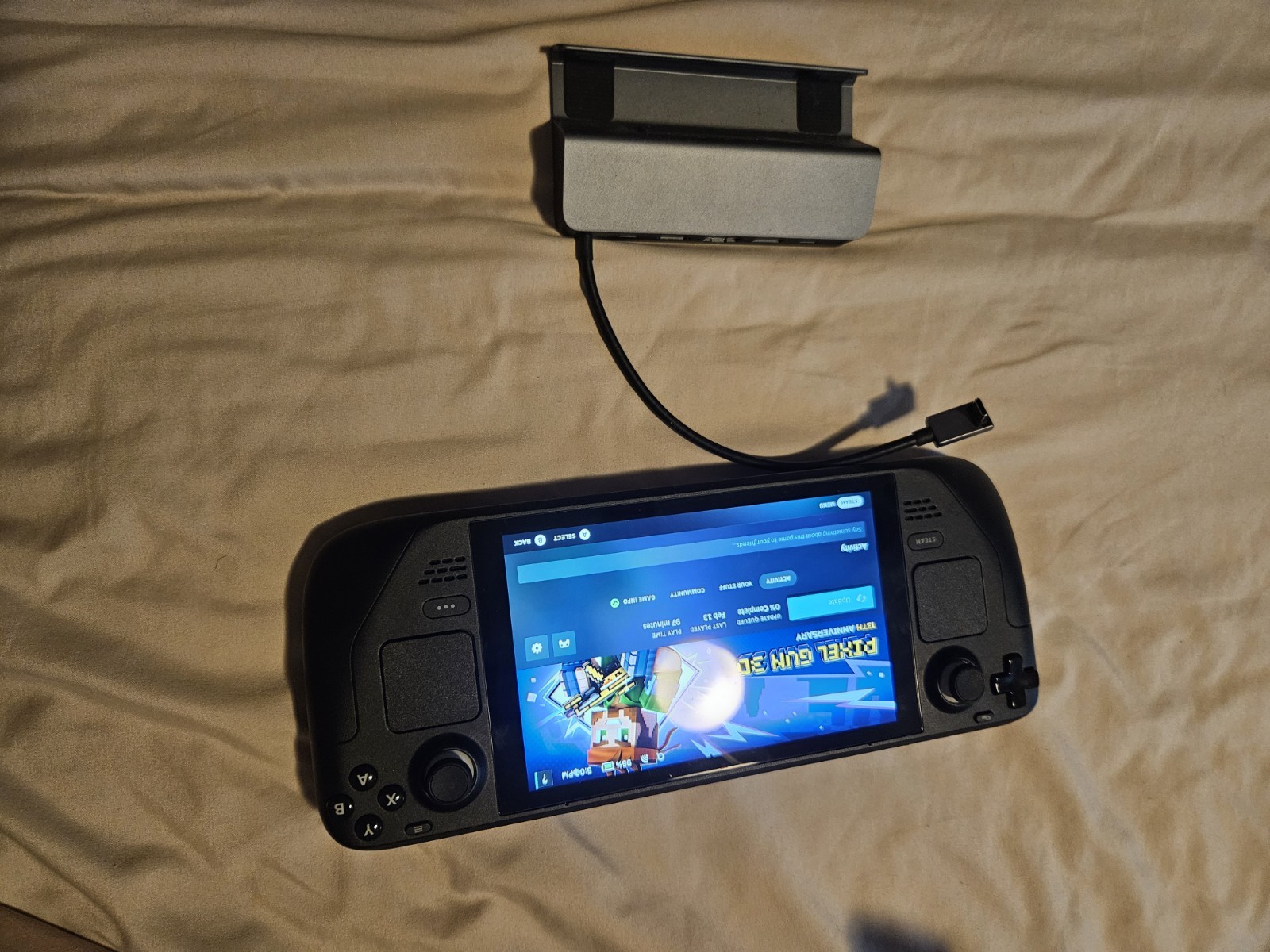 Valve Steam Deck 1TB LCD SSD INTERNAL UPGRADE Wi-Fi USB-C w/ Case Dock/Stand