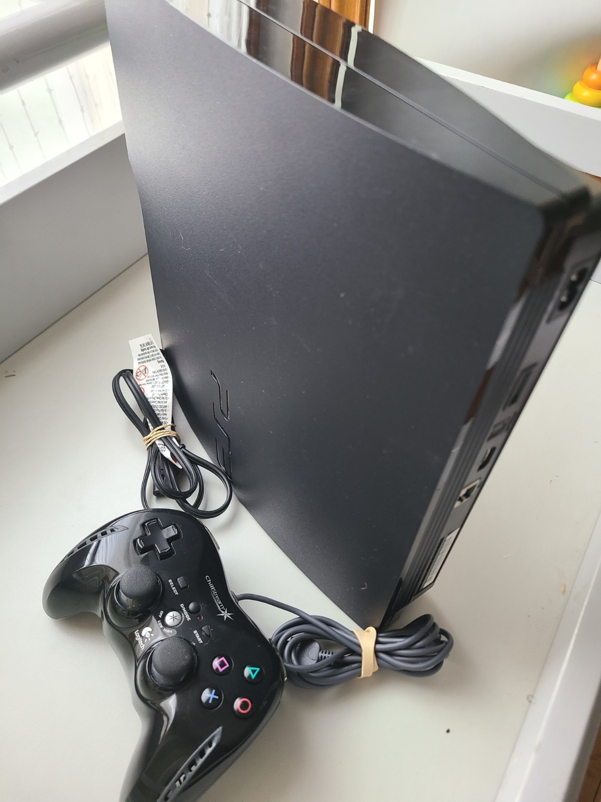 PS3 Slim Console CECH-2001A + Logitech ChillStream Controller Tested Working