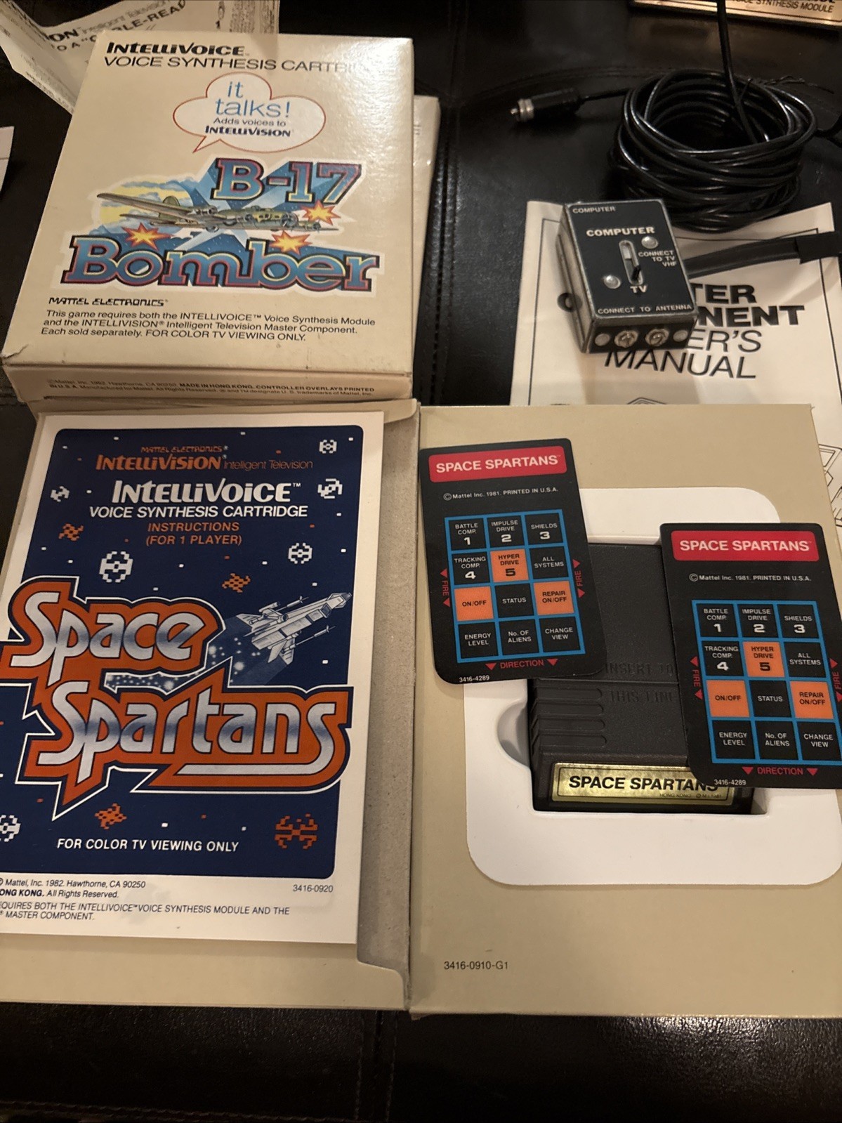 Intv system III #3504 w/Intellivoice voice synthesis module +3 Games – Tested!