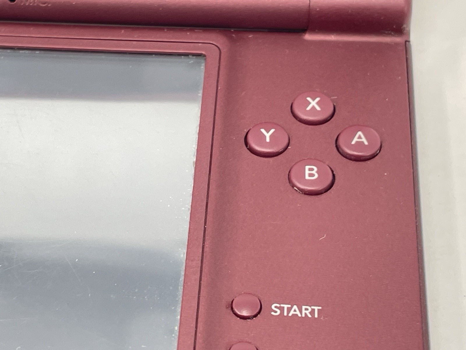 Nintendo DSi XL Handheld Game Console UTL-001 Burgundy W/ Charger Only Works