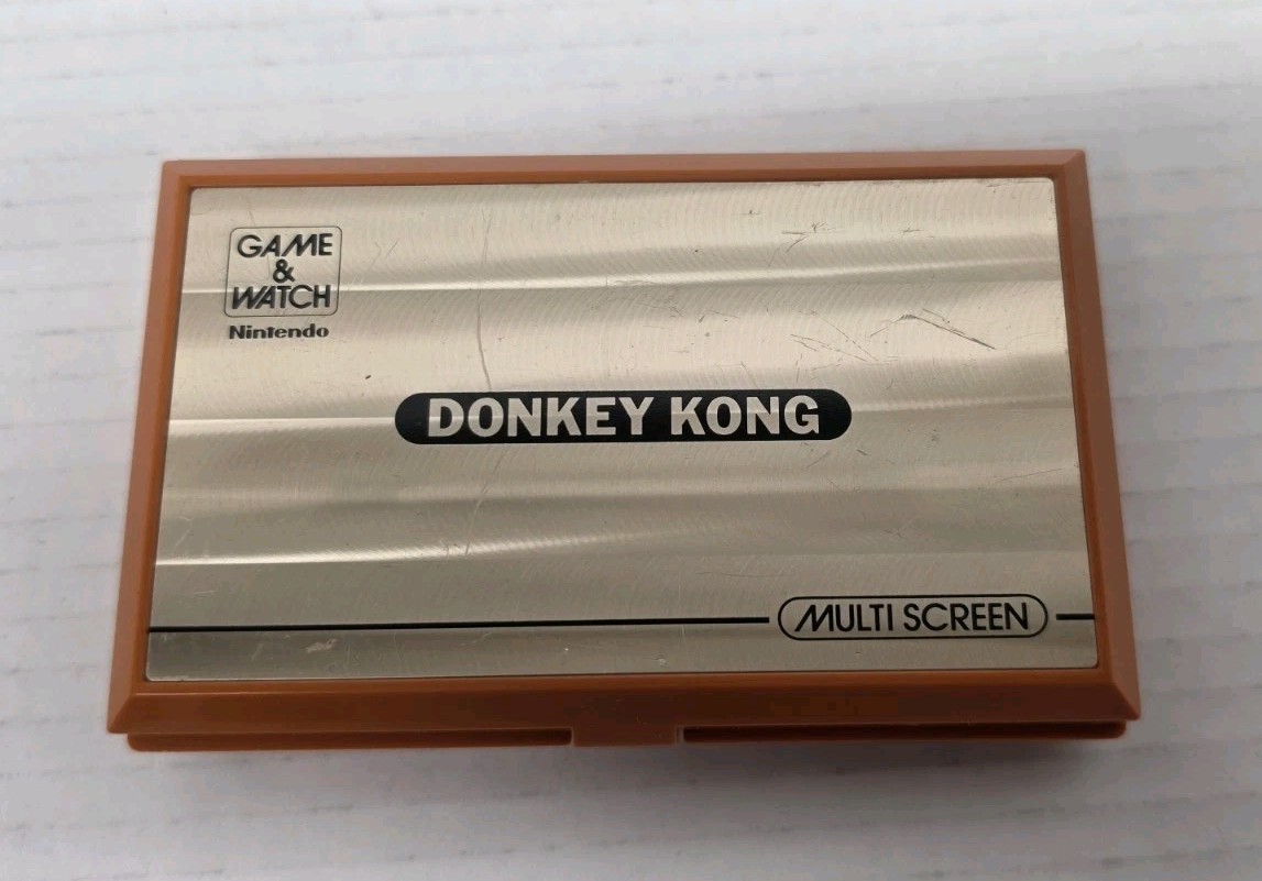 Vintage 1982 Game & Watch Nintendo Multi Screen Donkey Kong for Parts or Repair