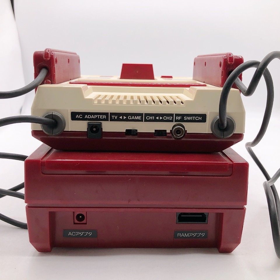 Nintendo Famicom Console Disk System Adapter set New Belt Made in Japan Tested