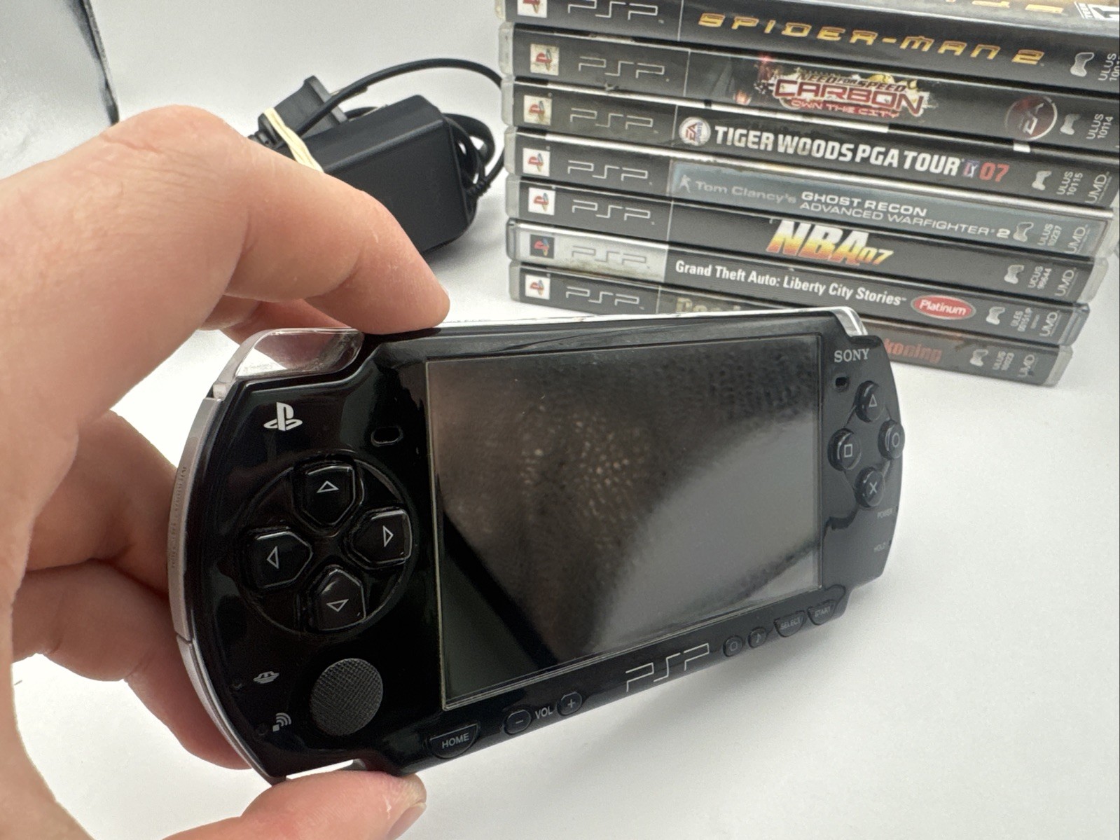 Sony PSP-2001 PlayStation Bundle Handheld Console – Working – Missing Battery
