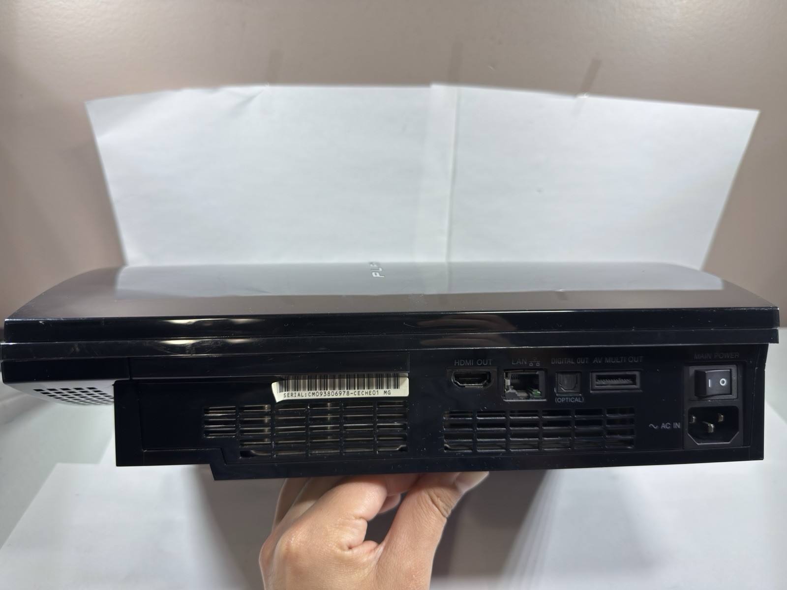 Sony PlayStation 3 PS3 CECHE01 MG 80GB Backwards Compatible Console FOR PARTS!