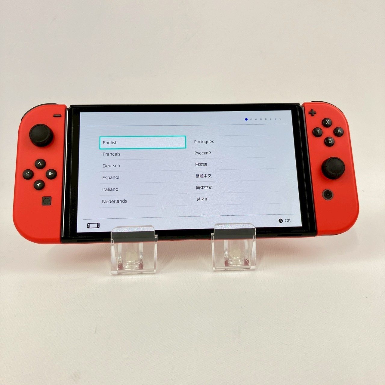 Nintendo Switch 64GB OLED Mario Red B Rank Console ＆ Joy-Con set Region Free