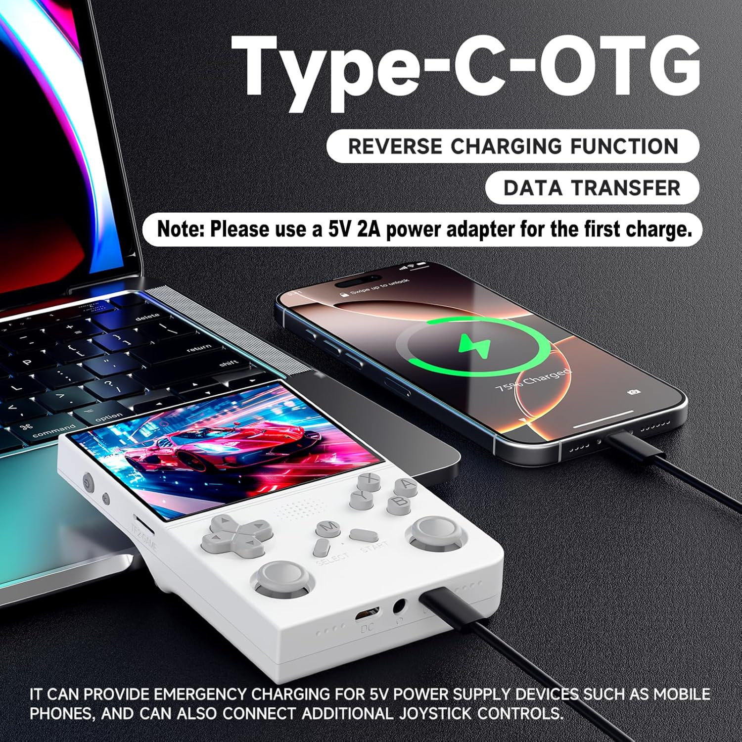 R40 Retro Handheld Game Console – Open Source System,3.5″ IPS Screen, 18,000+ Cl