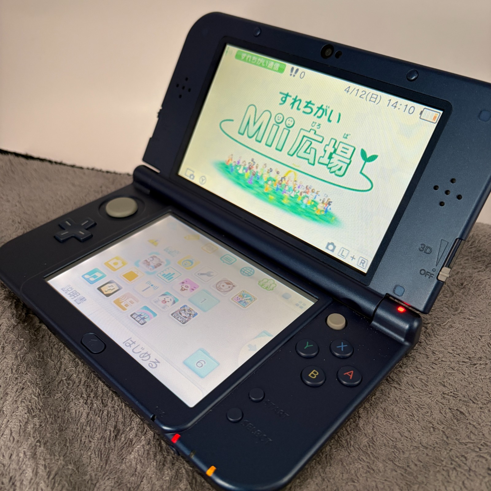 【Excellent5】Nintendo NEW 3DS LL XL Blue Handheld Used Game Console From Japan