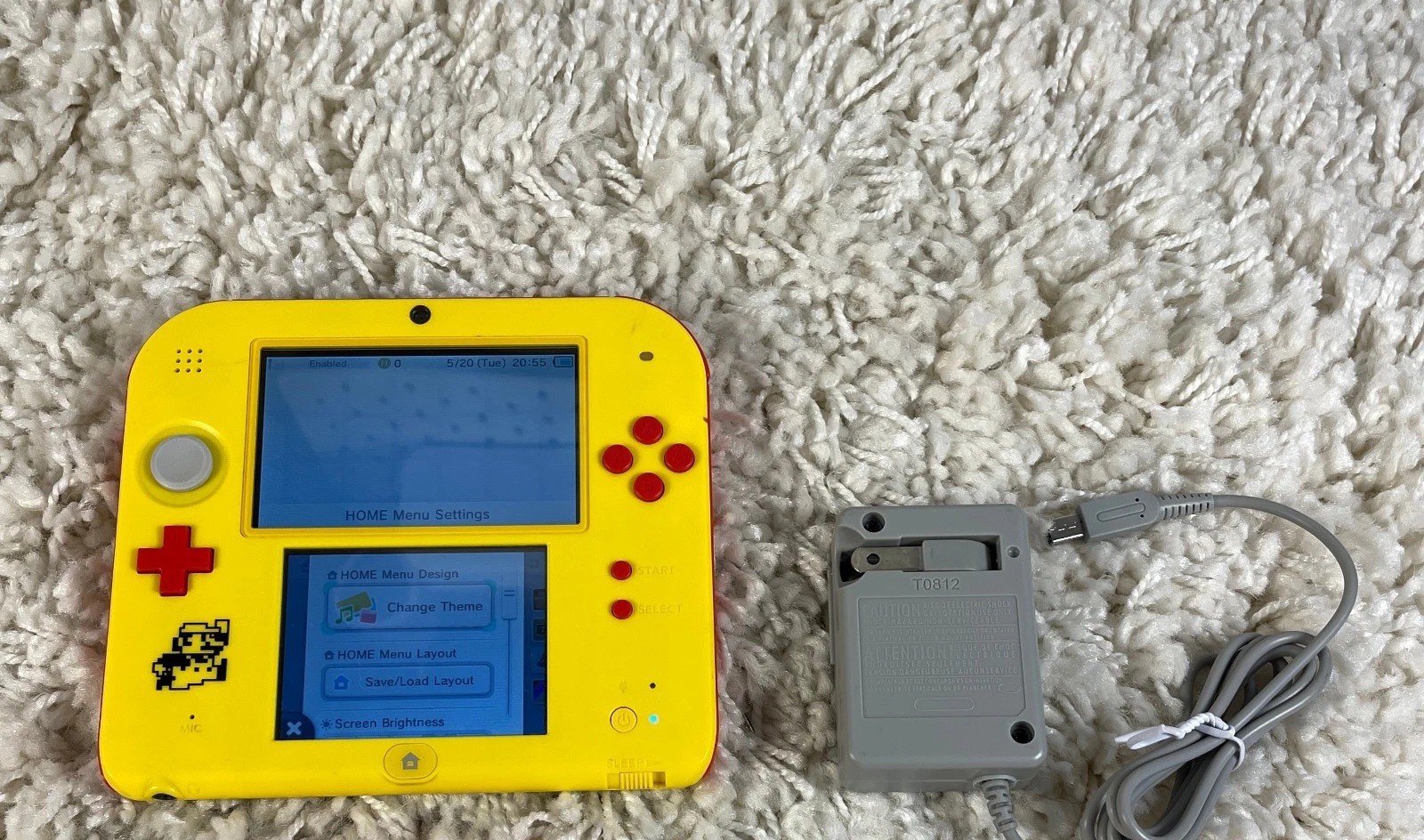 Nintendo 2DS Super Mario Maker Edition Handheld Console System FTR-001 Tested