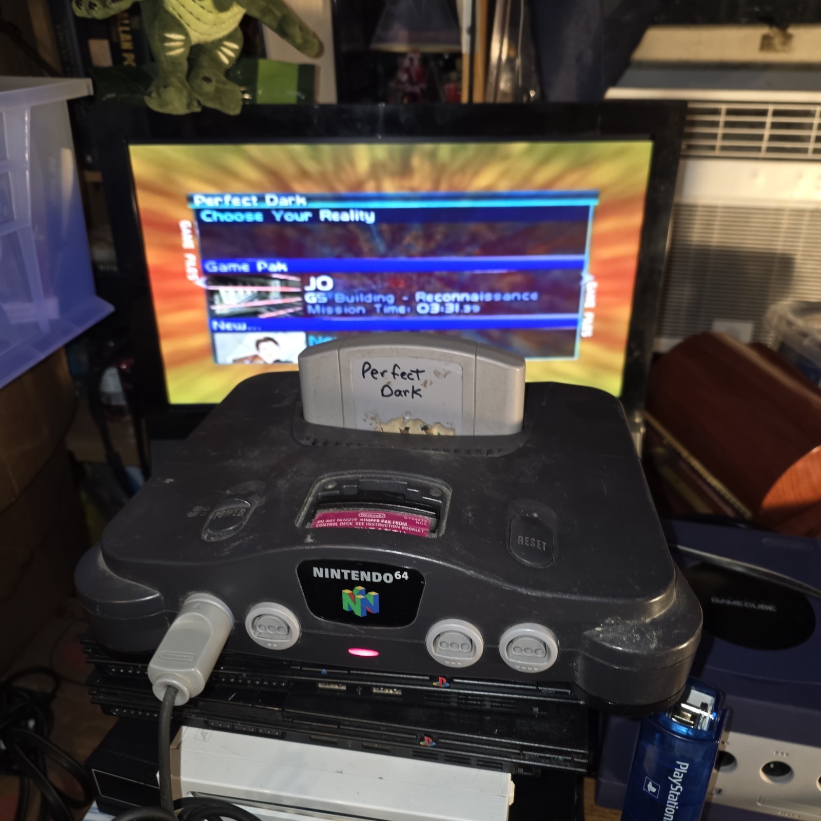 Nintendo 64 System 32MB Home Console – Charcoal Gray Working