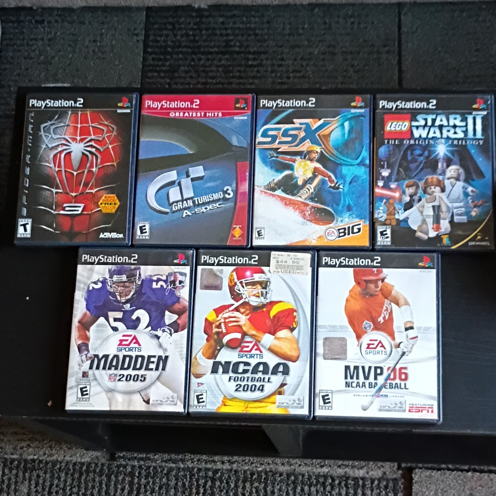 PS2 Slim Console Spiderman 3 Bundle: 7 Games, Controller & Memory Card (Tested)