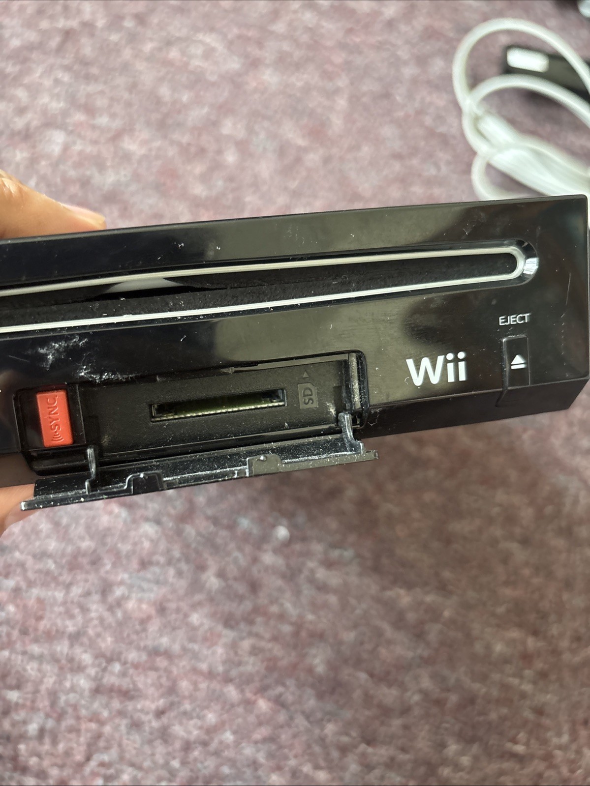 Nintendo Wii Console System, Black RVL-101 (USA) Console & Cords Tested Working