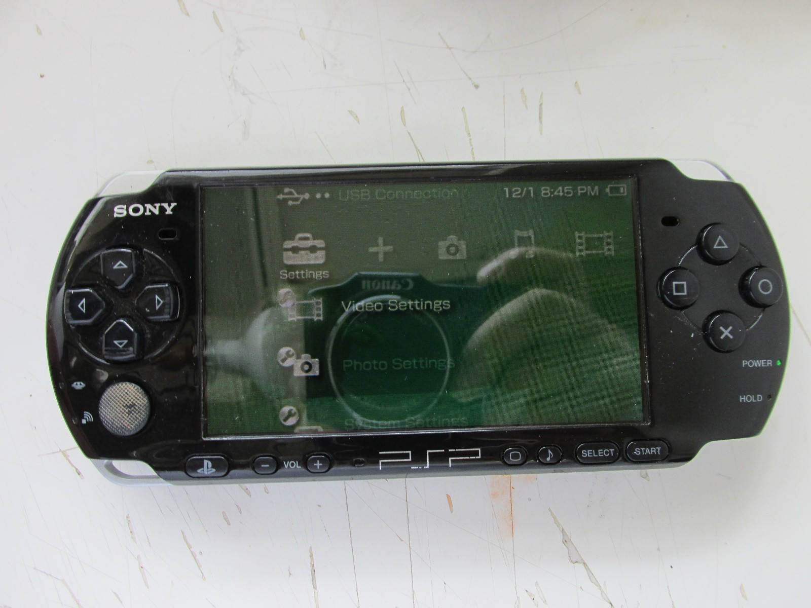 Sony PSP-3001 Handheld Console W/ Charger & 1 Disc Tested Working.