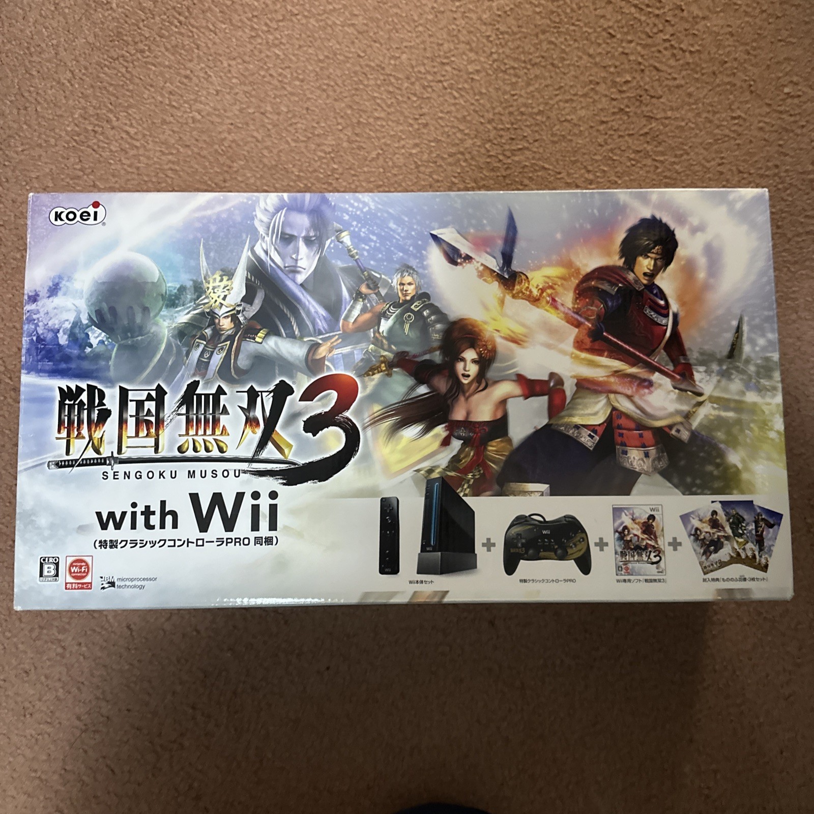 Sengoku Musou 3 (Nintendo Wii, 2009) Koei Japanese + Console + Controller