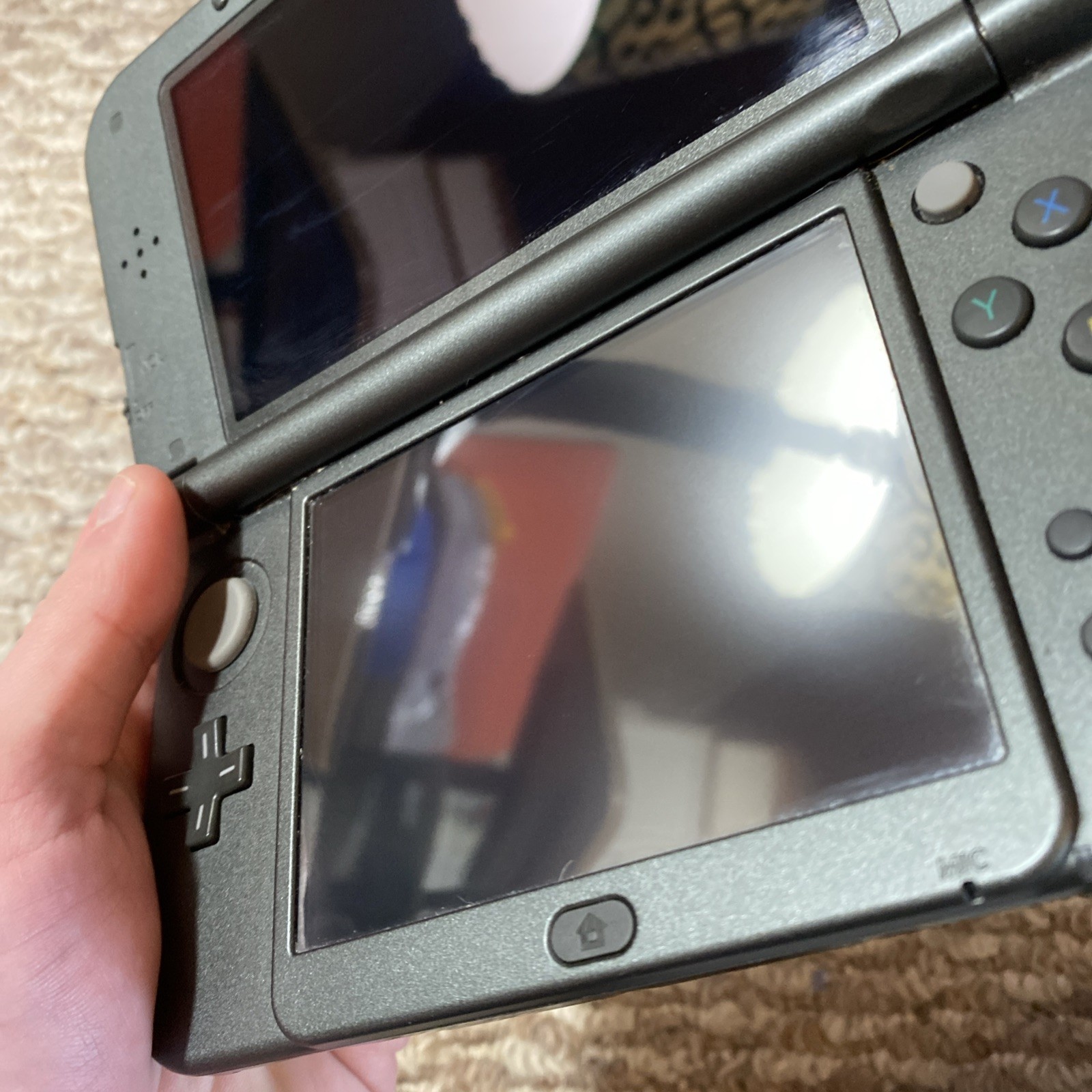New Nintendo 3DS XL Metallic Black USA Top IPS With Charger
