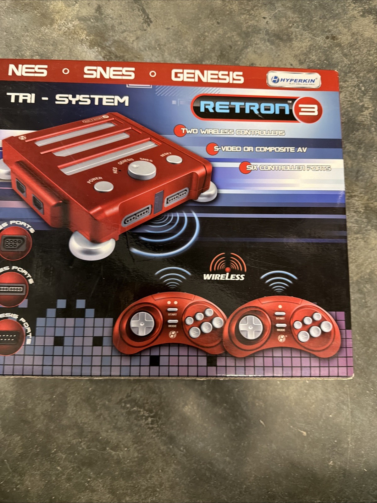 Hyperkin Retron 3 Launch Edition Red Console: NES – SNES – SEGA GENESIS New
