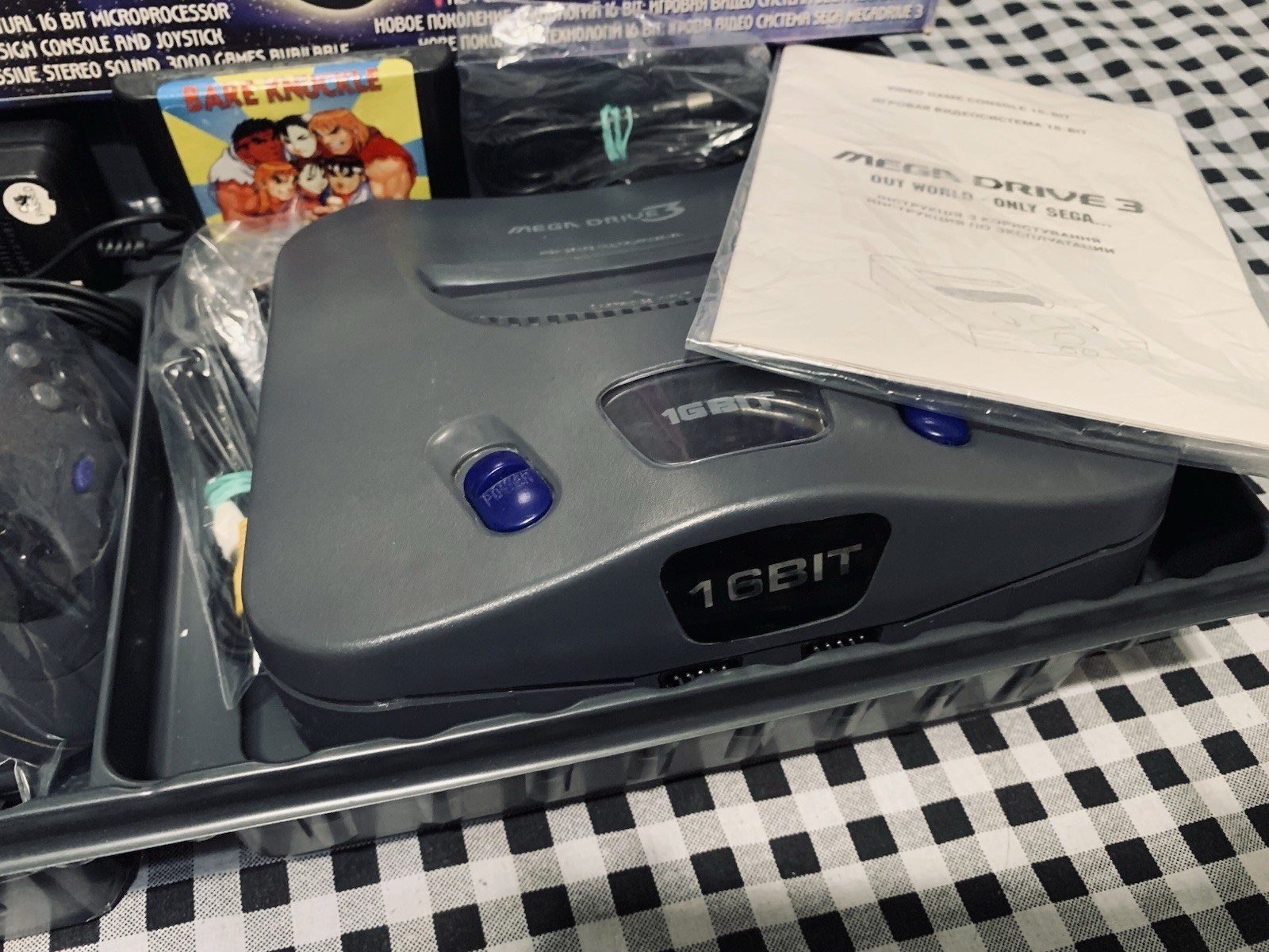 Sega Mega Drive 3 (Сега) 16-bit Clone (MD) Collectible Game Console (Rare)