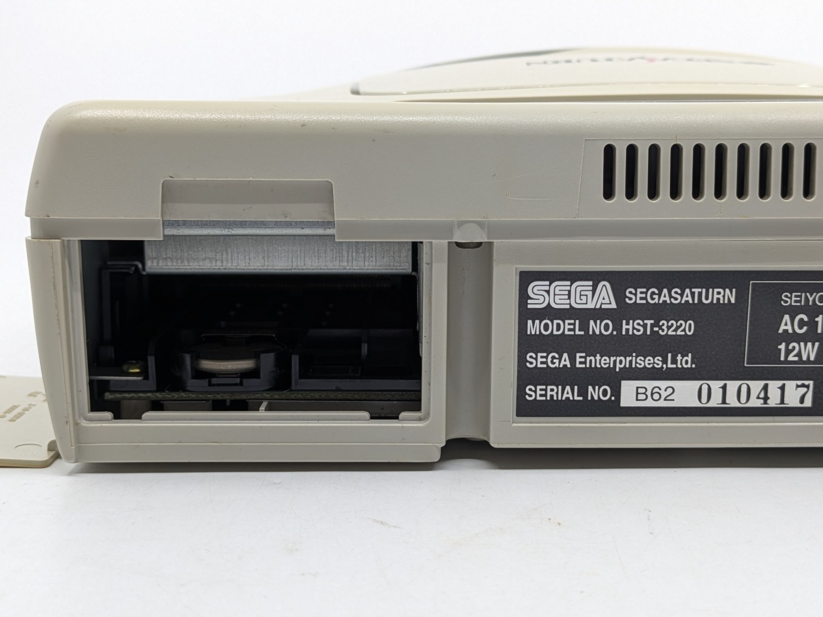 Sega Saturn White HST-3220 NTSC-J Japan Tested w/ SEGA RALLY CHAMPIONSHIP