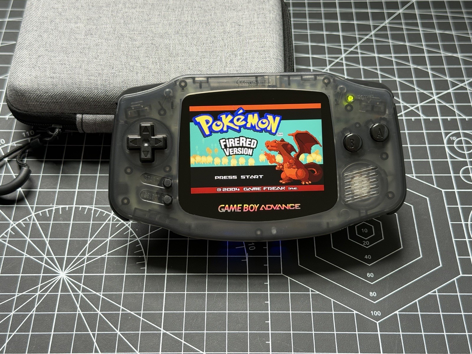 Gameboy Advance GBA FP Backlit M2 3.0» IPS W/ Rechargeable Battery USBC – Smoky