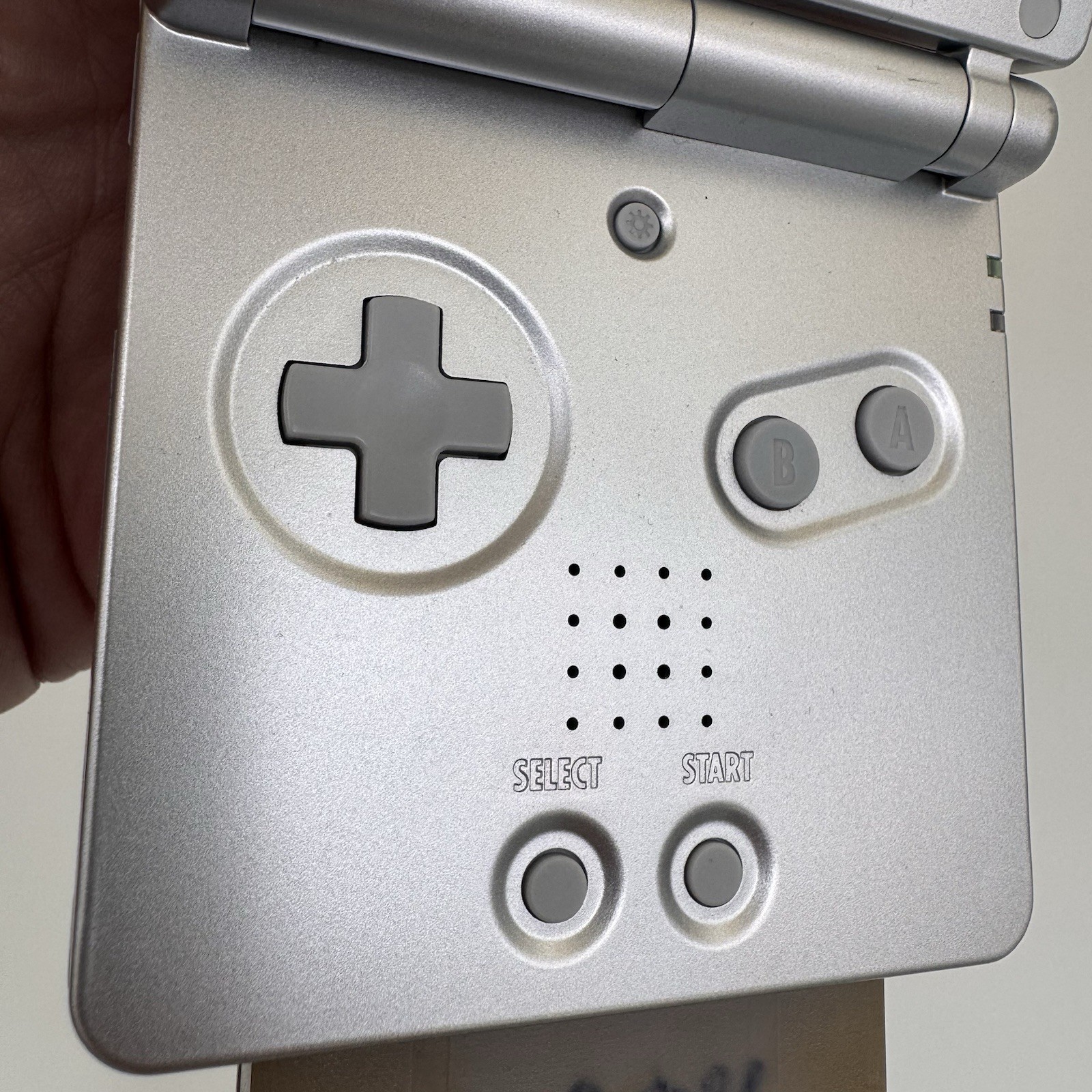 Nintendo Game Boy Advance SP AGS 001 Handheld Console Only Silver Tested Working