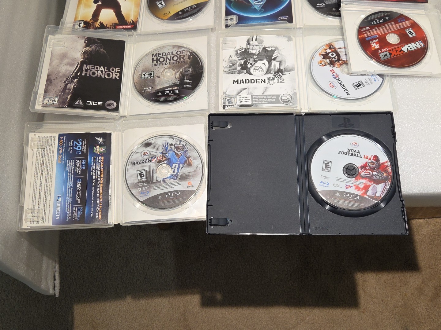 Sony PlayStation 3 PS3 2001A Console W/2 Controllers Cords 15 Games Tested