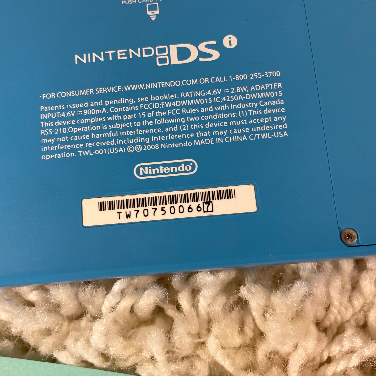 Nintendo DSi Teal Blue Handheld Console System TWL-001 Complete in Box Read