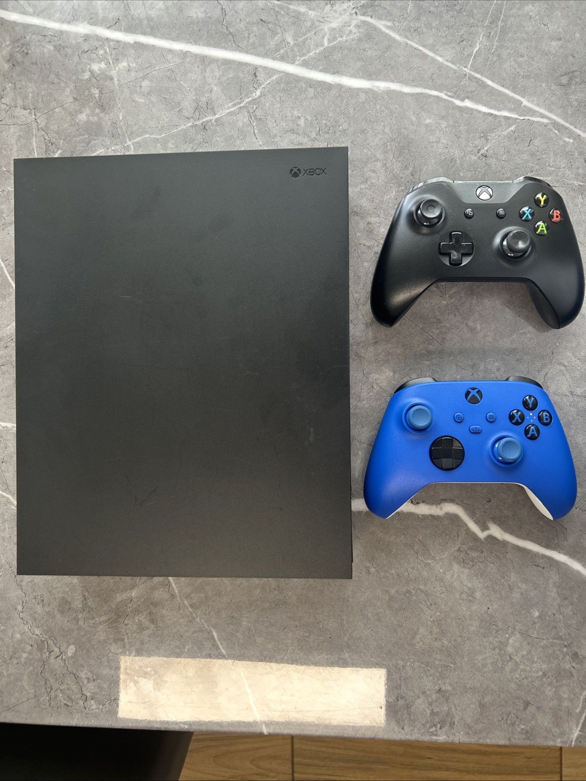 Microsoft Xbox One X Project Scorpio Edition 1TB Console – Black & 2 Controllers