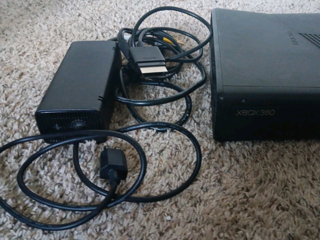 Microsoft Xbox 360 E Console Only Black System Tested & Working NO HARDDRIVE