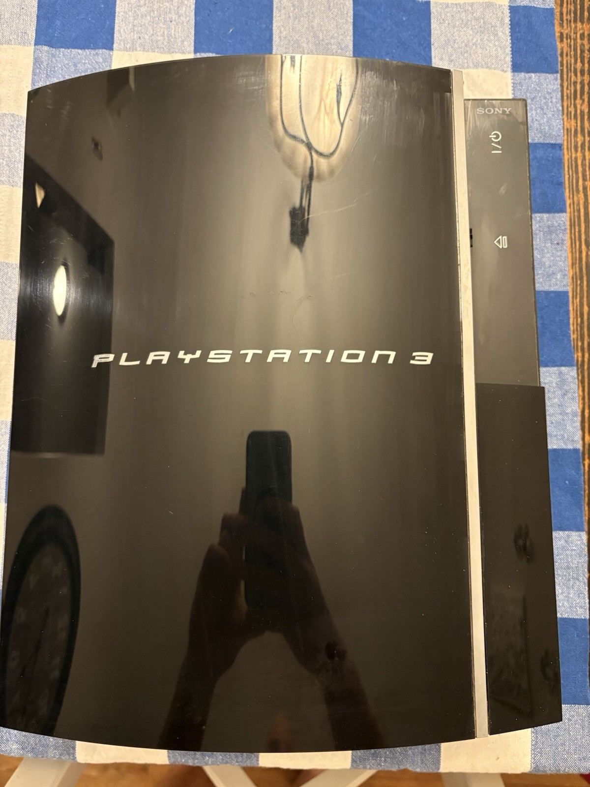 Sony PlayStation 3 PS3 40GB Black Console w/ Controller Cables CECHH01