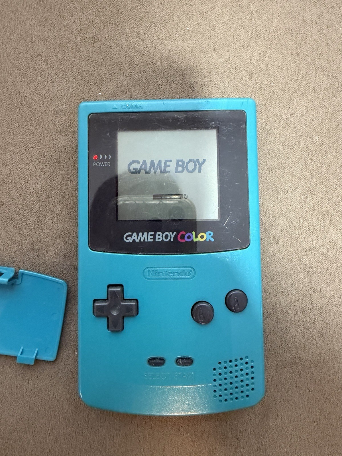Nintendo Game Boy Color Handheld System Teal Blue Japan CGB-001 Good Condition