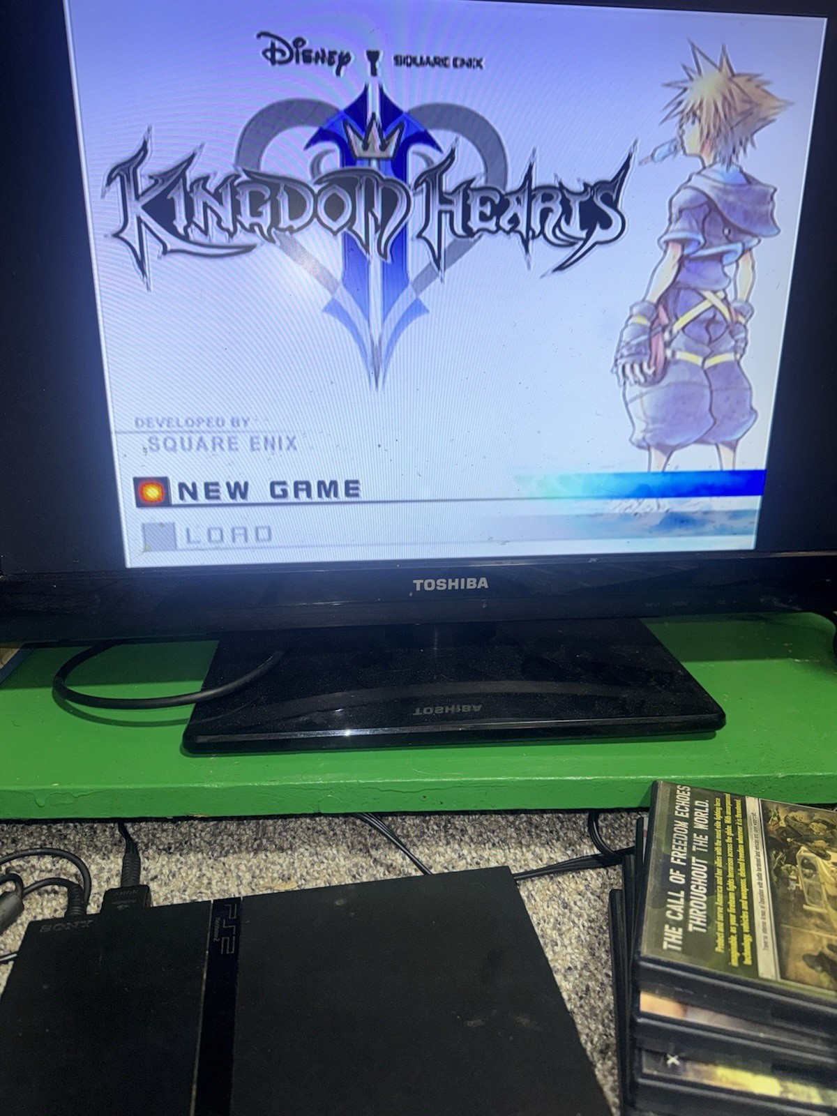 Sony PlayStation 2 Bundle 8mb Card 4 Mystery Games And Kingdom Hearts/Controller