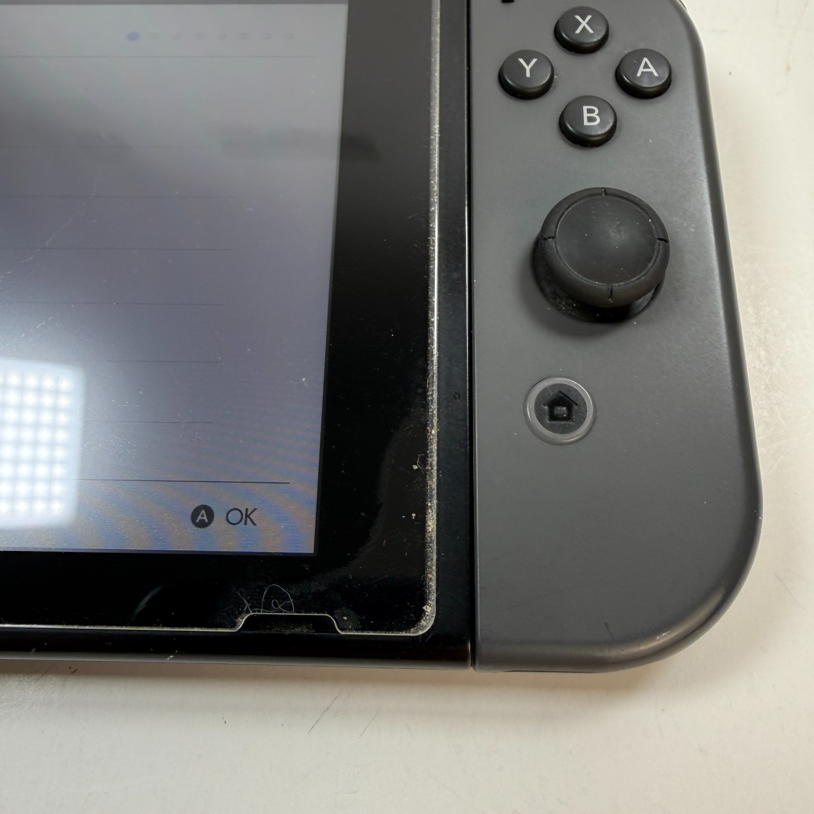 Nintendo Switch Console HAC-001(-01) Gray Black Joycons Charger Tested Working