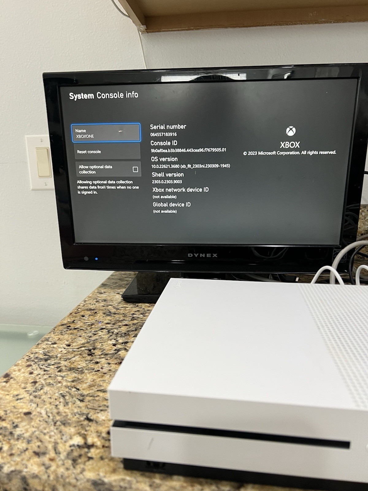 Microsoft Xbox One S 800GB Console Only White 1681 WORKING
