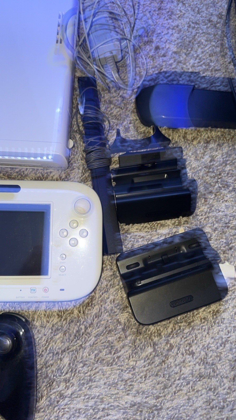 Nintendo Wii U WUP-001(02) 8GB White Console System Bundle Tested Working