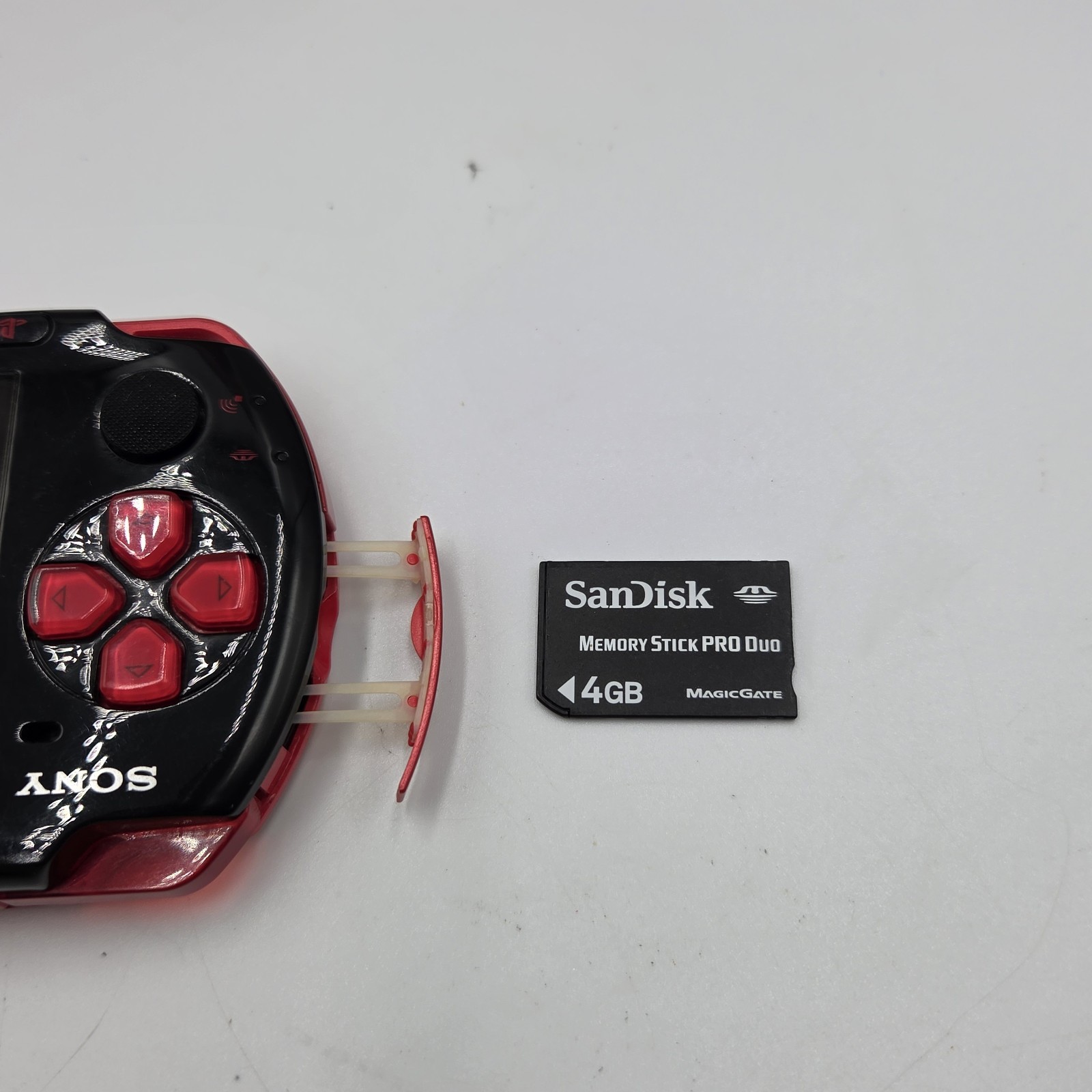 Sony PSP-3000 Red/Black Japan Import Bundle Tested Working UMD Reads + Charger