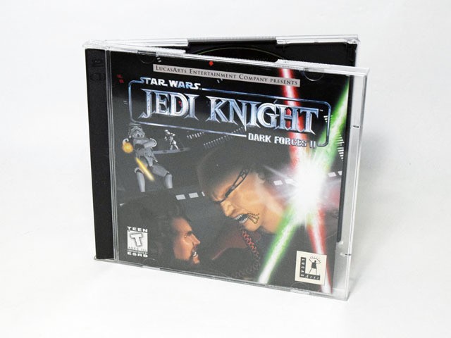 Star Wars Jedi Knight Dark Force II PC 2CD-ROM Windows 95 Rare, Box Damage
