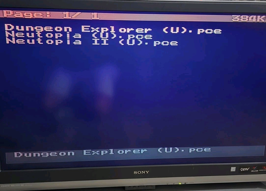 NEC PC ENGINE CORE GRAFX II Console + 2 GB Micro SD Card & 128 RARE Games L@@K