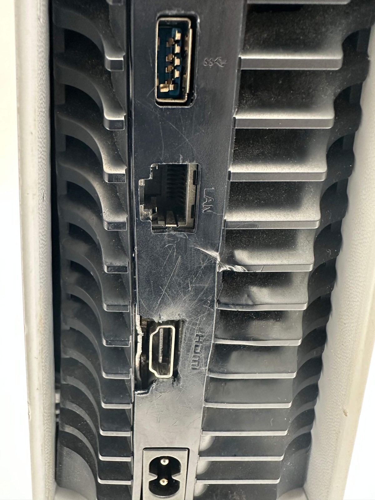 Sony PlayStation 5 Disc Edition CFI-1215A White Broken for Parts DOES NOT POWER