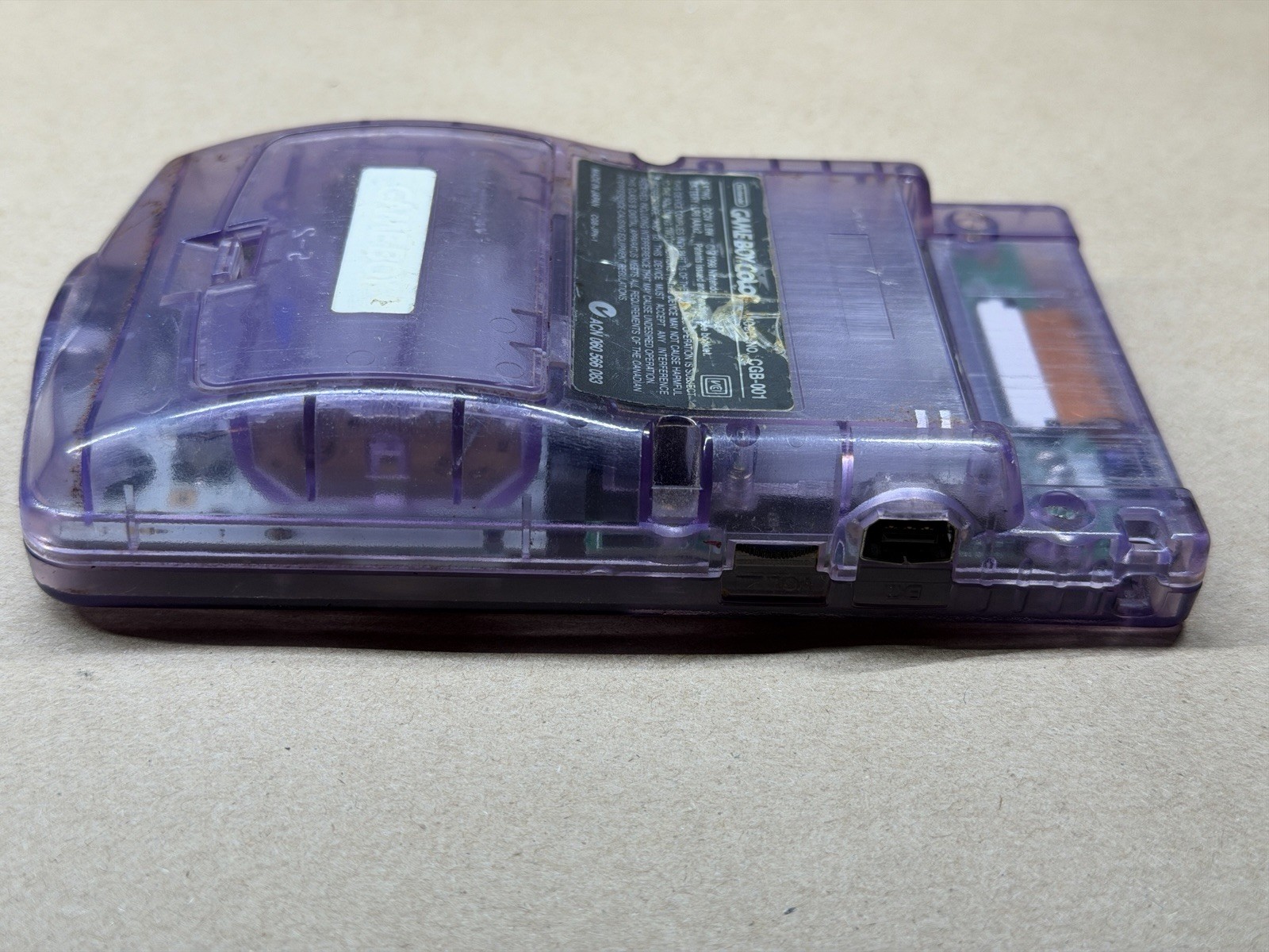 Nintendo Game Boy Color Handheld System Atomic Purple *Has Cosmetic Wear* Tested