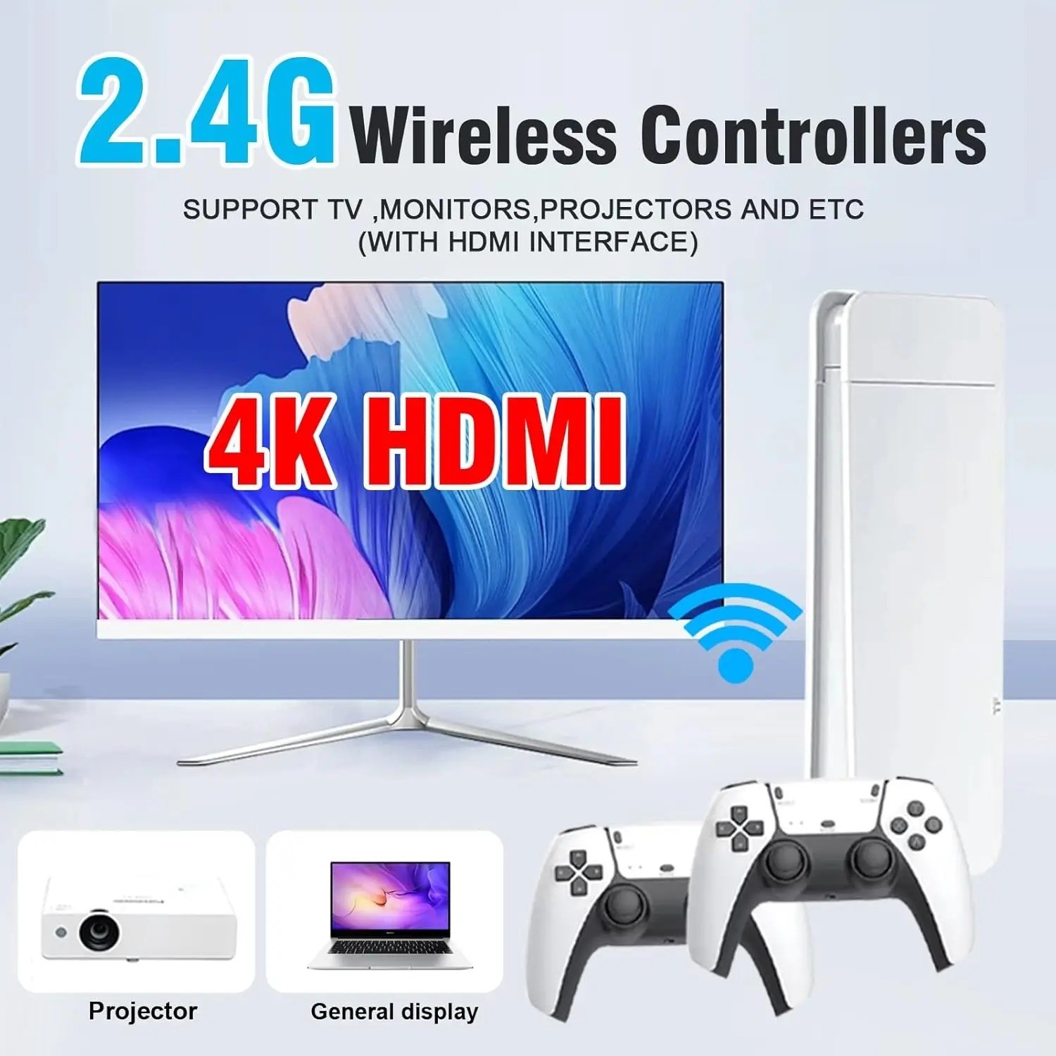 M15 Retro Game Console 4K HDMI 20000 Games 2 Wireless Controllers